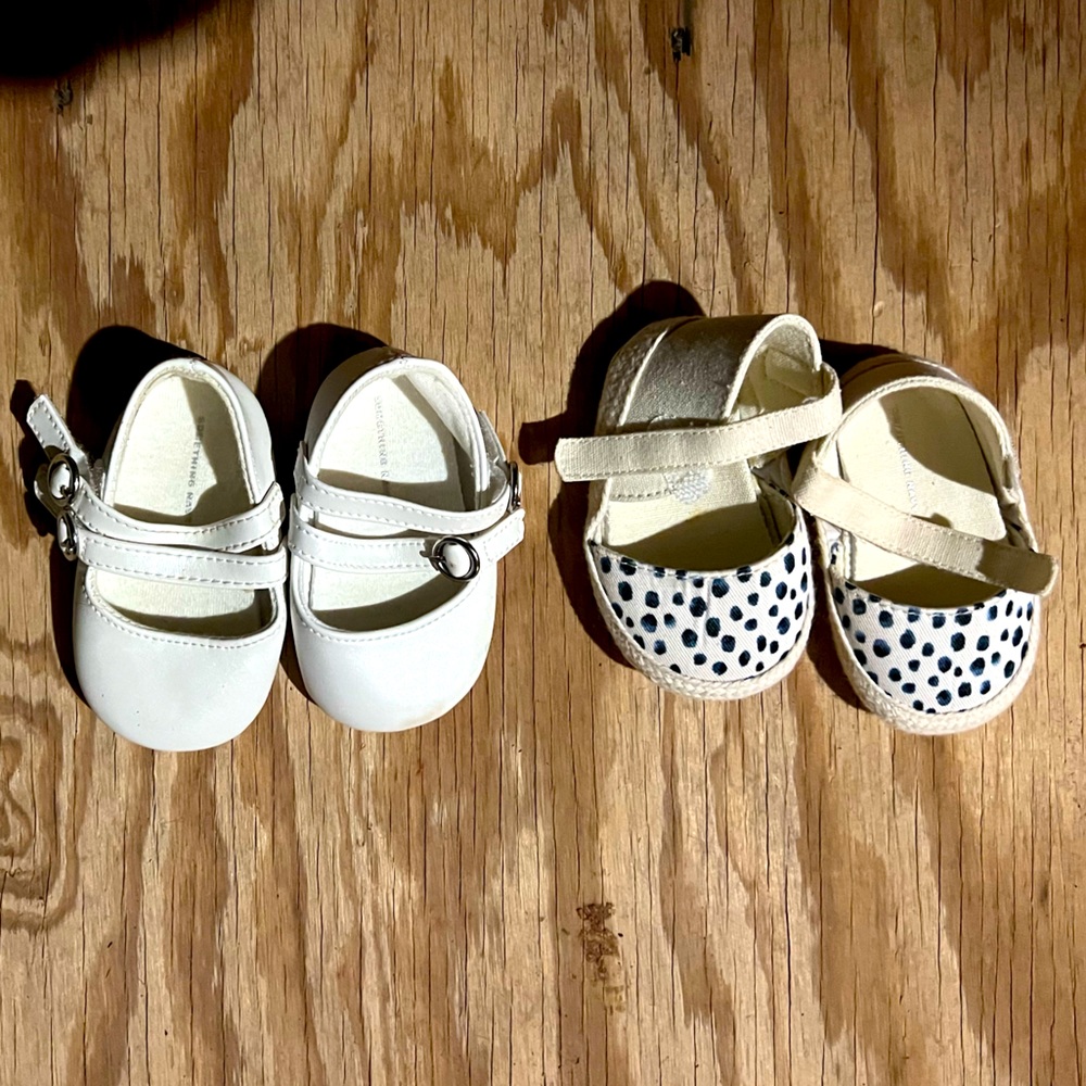 Baby girl 0-12 mo shoes bundle (set of 2)